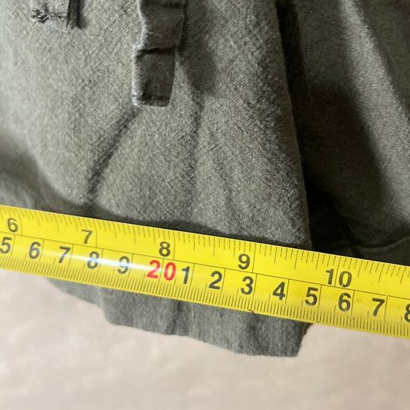 Uniqlo Large 30 Linen/Cotton Green Shorts Elastic Waist - Picture 5 of 6